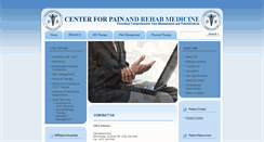Desktop Screenshot of centerforpainandrehabmedicine.com